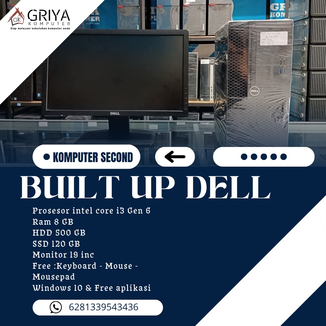 PC Second lengkap siap pakai